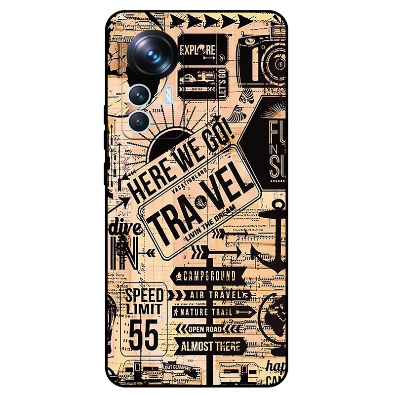 کاور مگافون طرح مسافرت مدل 8098 مناسب برای گوشی موبایل شیائومی 12 Pro