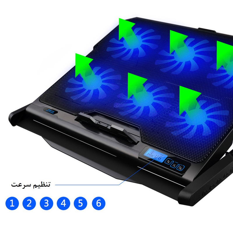 پایه خنک کننده لپ تاپ آیس کورل مدل K6