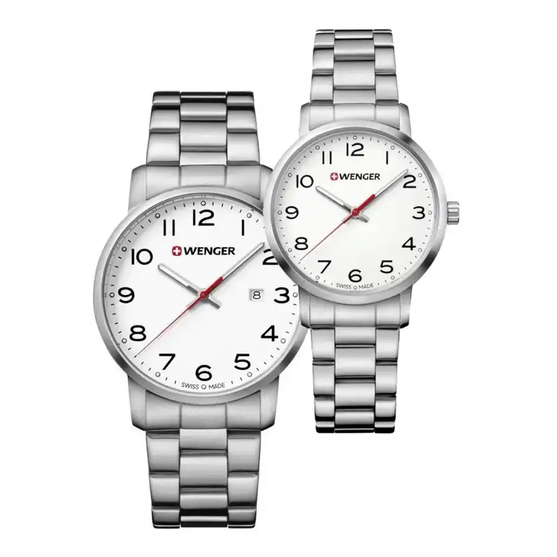 ست ساعت مچی عقربه ای زنانه و مردانه ونگر مدل 01.1621.1