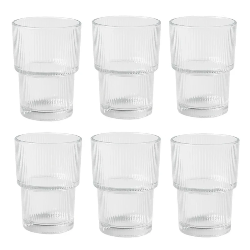 نیم لیوان دلی مدل شیاردار 6 عددی کد AM218