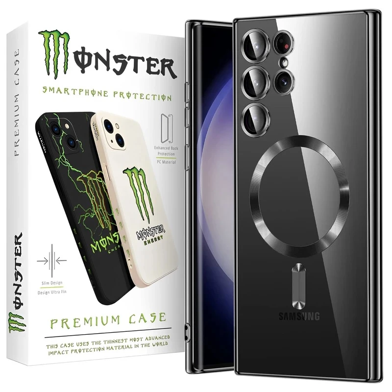  کاور مانستر مدل Clear Magsafe مناسب برای گوشی موبایل سامسونگ Galaxy S24 Ultra