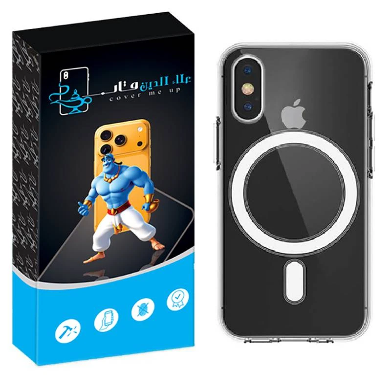 کاور علاالدین قاب مدل مگ سیف طرح ژله ای مناسب برای گوشی موبایل اپل iPhone XS Max