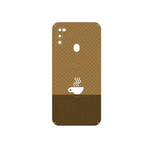 MAHOOT Minimal Cup of Coffee Icon Cover Sticker for Samsung Galaxy M21 2021 Edition
