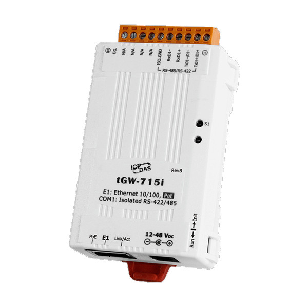 مبدل مدباس RS-485 به اترنت آی سی پی دس مدل tGW-715i
