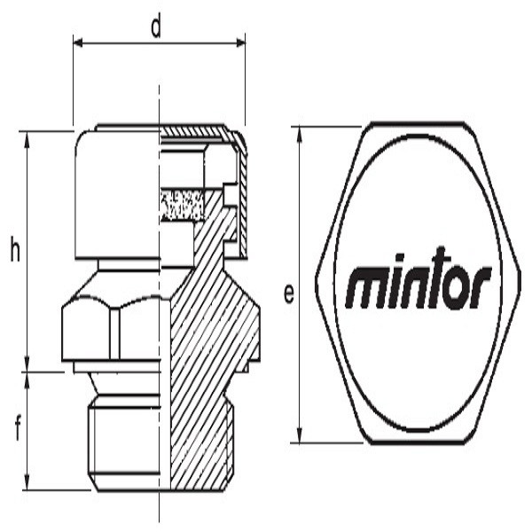 سوپاپ تخلیه بخار روغن هیدرولیک مینتور مدل 1GTSFA2M