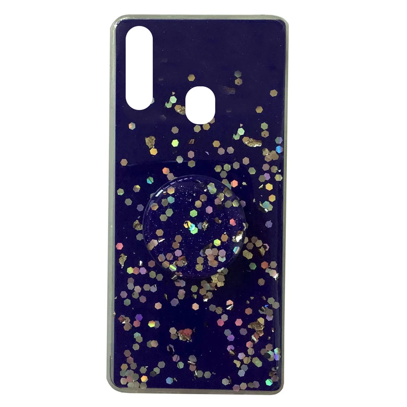 کاور طرح اکلیلی کد S2063 مناسب برای گوشی موبایل سامسونگ Galaxy A20s به همراه پایه نگهدارنده