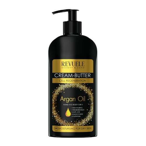 کرم مرطوب کننده دست و بدن رووئله مدل Argan Oil 5in1 حجم 400 میلی لیتر