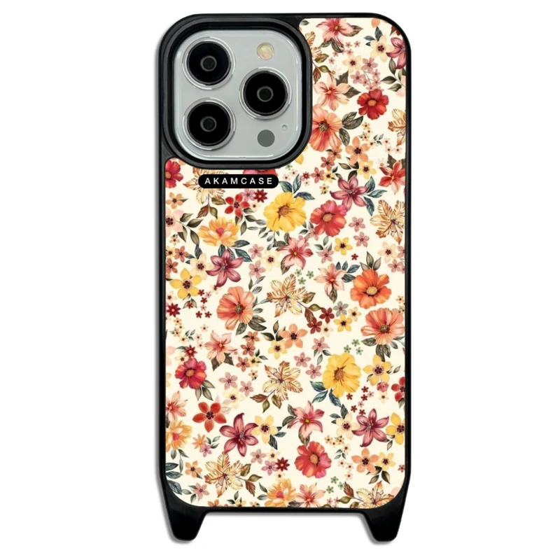 کاور آکام مدل AMCWLA13PRO-FLOWERS12 مناسب برای گوشی موبایل اپل iPhone 13 Pro