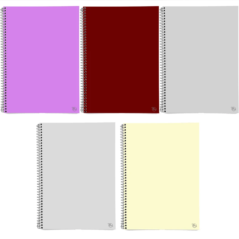 دفتر مشق 50 برگ مدوپد طرح ساده کد BD10124 مجموعه 5 عددی