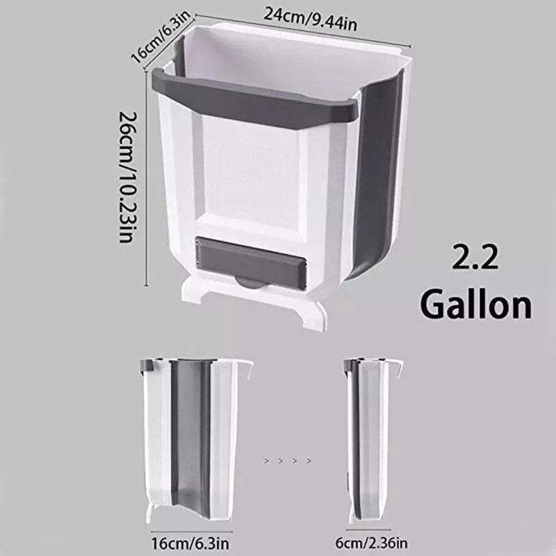 سطل زباله کابینتی مدل تاشو سیلیکونی
