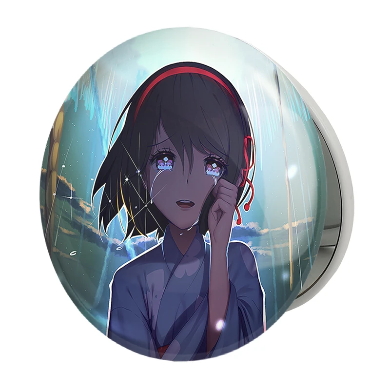 آینه جیبی خندالو طرح میتسویا میامیزو انیمه یورنیم Your Name مدل تاشو کد 16271 