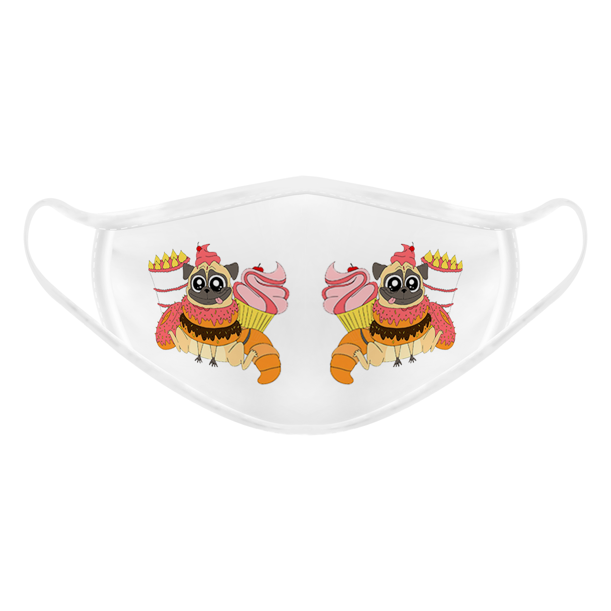 ماسک تزیینی بچگانه طرح سگ شکمو کد 617015