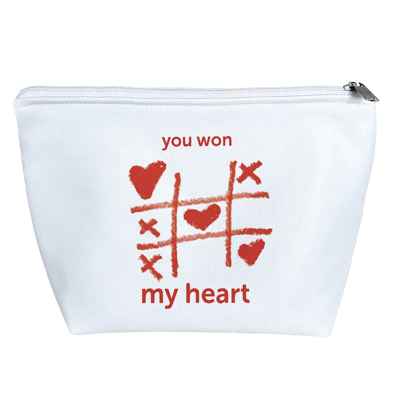 کیف لوازم آرایش دخترانه خندالو مدل قلب مرا بردی کد 9368