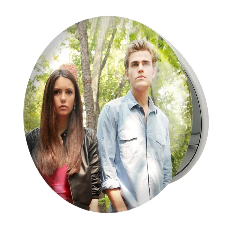 آینه جیبی خندالو طرح استفان و الینا خاطرات یک خون آشام The Vampire Diaries مدل تاشو کد 20264 