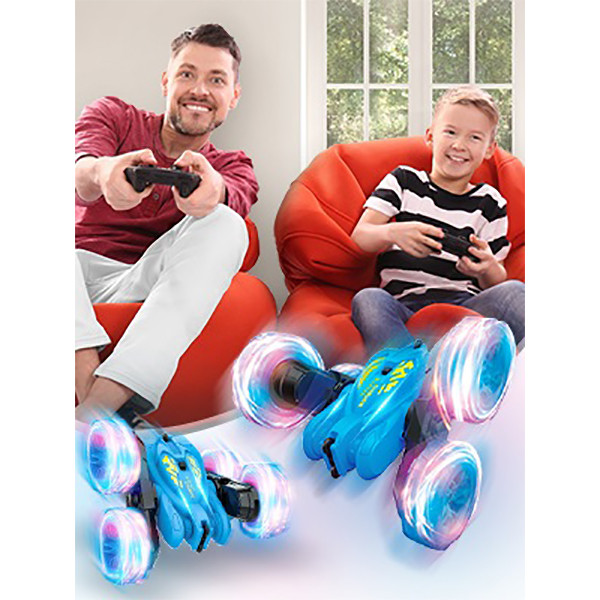 ماشین کنترلی دوطرفه آفرود طرح اکروباتیک با چراغ LED، چرخش 360 درجه و کنترل 2.4 گیگاهرتز مدل TRICK STORM