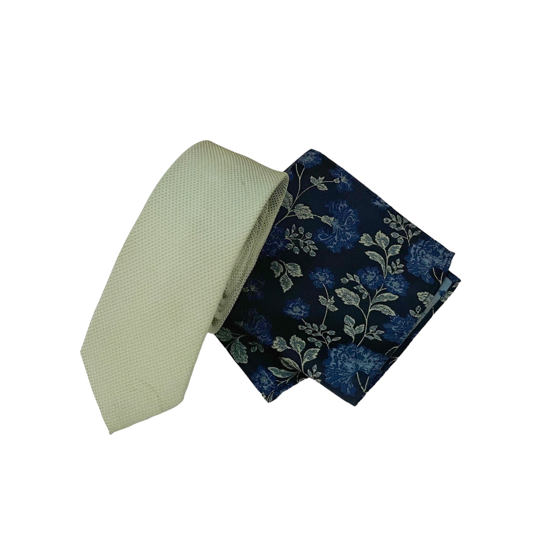 ست کراوات و دستمال جیب مردانه نکست مدل floral sage