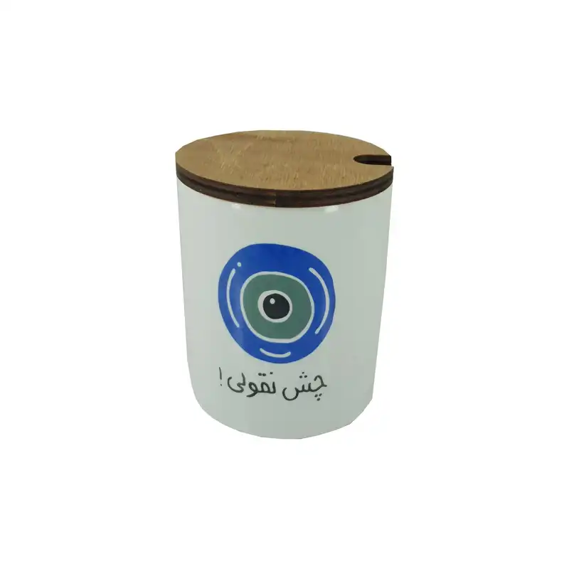 بانکه سرامیکی مدل تکست طرح چشم نقولی