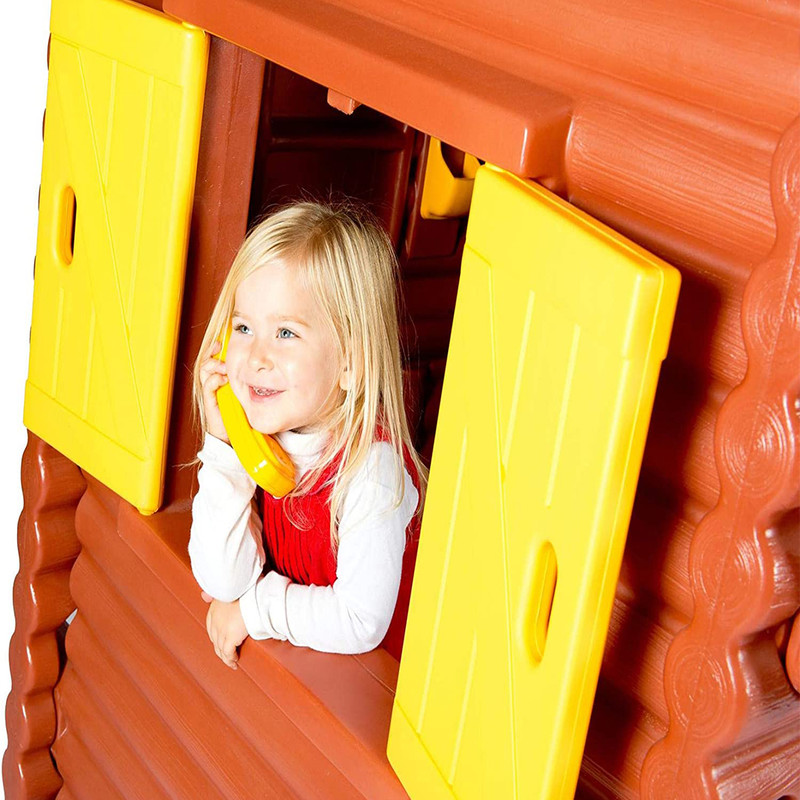کلبه بازی کودک لیتل تایکس مدل Log Cabin Playhouse کلبه بازی کودک لیتل تایکس مدل Log Cabin Playhouse