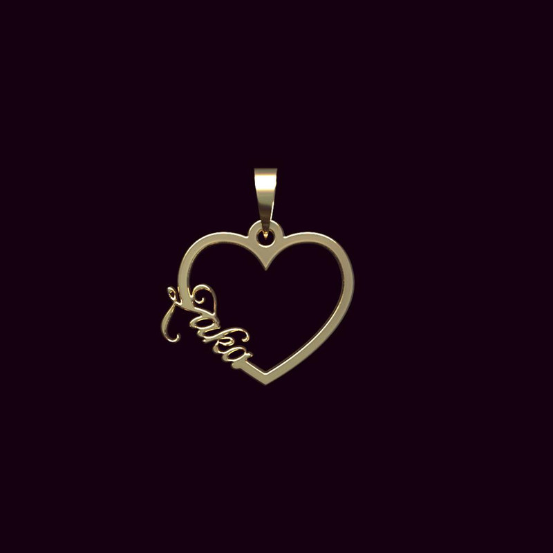 آویز گردنبند طلا 18 عیار زنانه مدوپد مدل اسم ذکا zaka کد PB1-10097