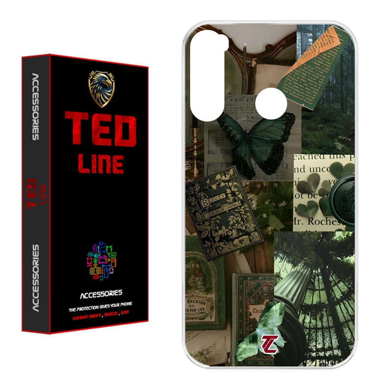 کاور تد لاین طرح کلاژ هنری کد 1118 مناسب برای گوشی موبایل شیائومی Redmi Note 8