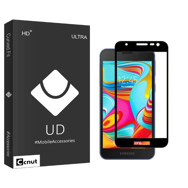 محافظ صفحه نمایش شیشه ای کوکونات مدل UD Black مناسب برای گوشی موبایل سامسونگ Galaxy A2 Core