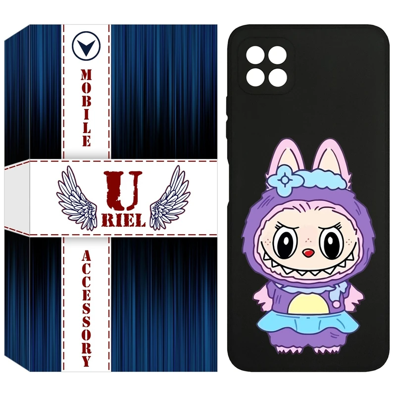 کاور یوریل قاب مدل KSH کد 141 طرح عروسک لبوبو مناسب برای گوشی موبایل سامسونگ Galaxy A22 5G