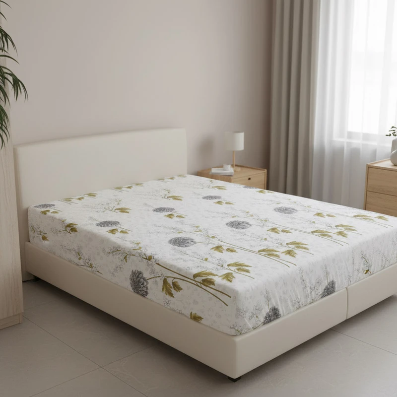 ملحفه نخ پنبه آدنو مدل داوودی کد IR212 دونفره سایز 140x200 سانتی‌متر