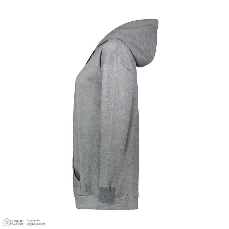 هودی زنانه آبرخ مدل 069013400201 رنگ طوسی