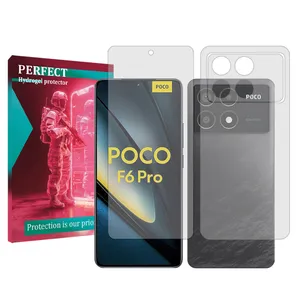 Perfect transparent screen protector suitable for Xiaomi Poco F6 Pro Mobile phone with back protector
