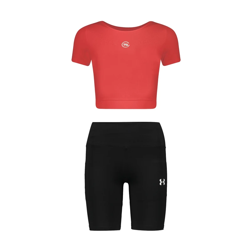 ست نیم تنه و شلوارک ورزشی زنانه مدل 3102-66