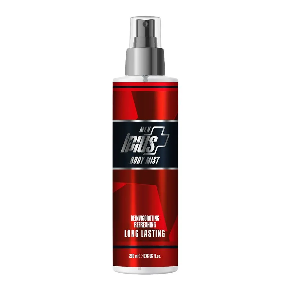 بادی میست مردانه آی پلاس مدل BlackRed حجم 200 میلی لیتر