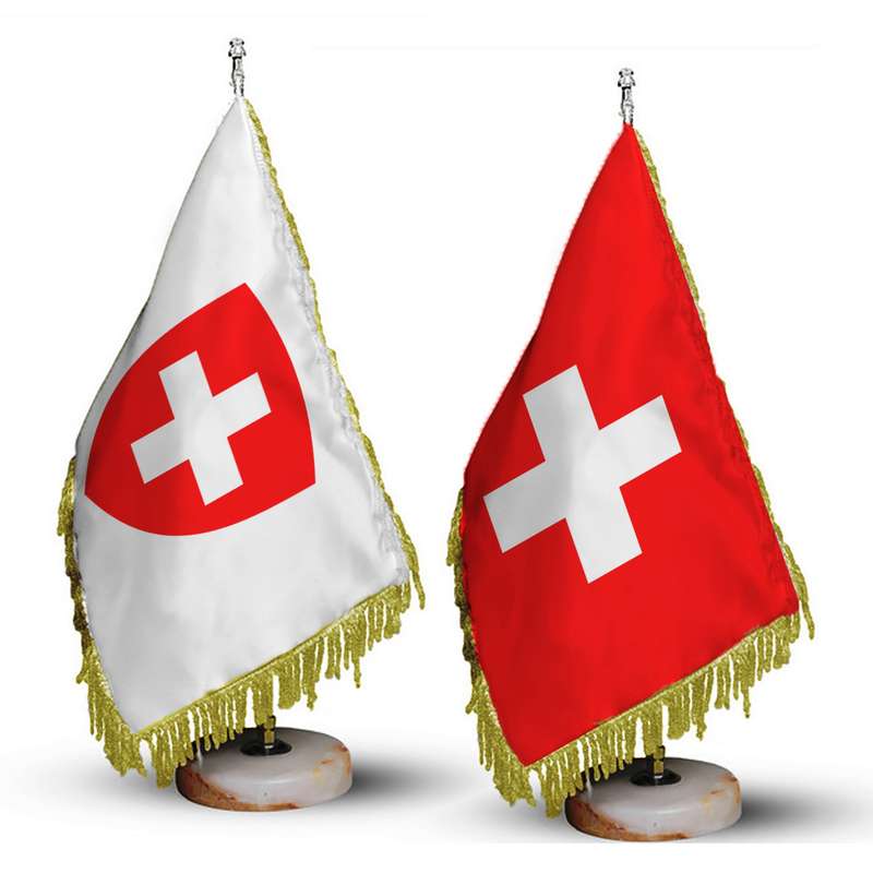 پرچم رومیزی مدل سوئیس مجموعه دو عددی