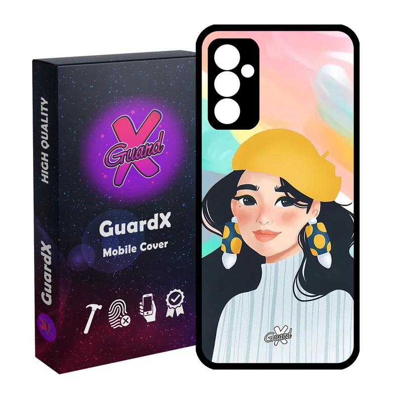 کاور گارد ایکس طرح دختر مدل Glass10261 مناسب برای گوشی موبایل سامسونگ Galaxy A14 / A14 5G