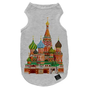 لباس سگ و گربه 5 طرح Moscow Kremlin کد MH876 سایز L