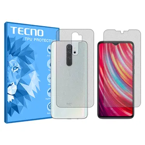 Tecno HyMTT model Matte screen protector suitable for Xiaomi Redmi Note 8 Pro mobile phone along with phone back protector