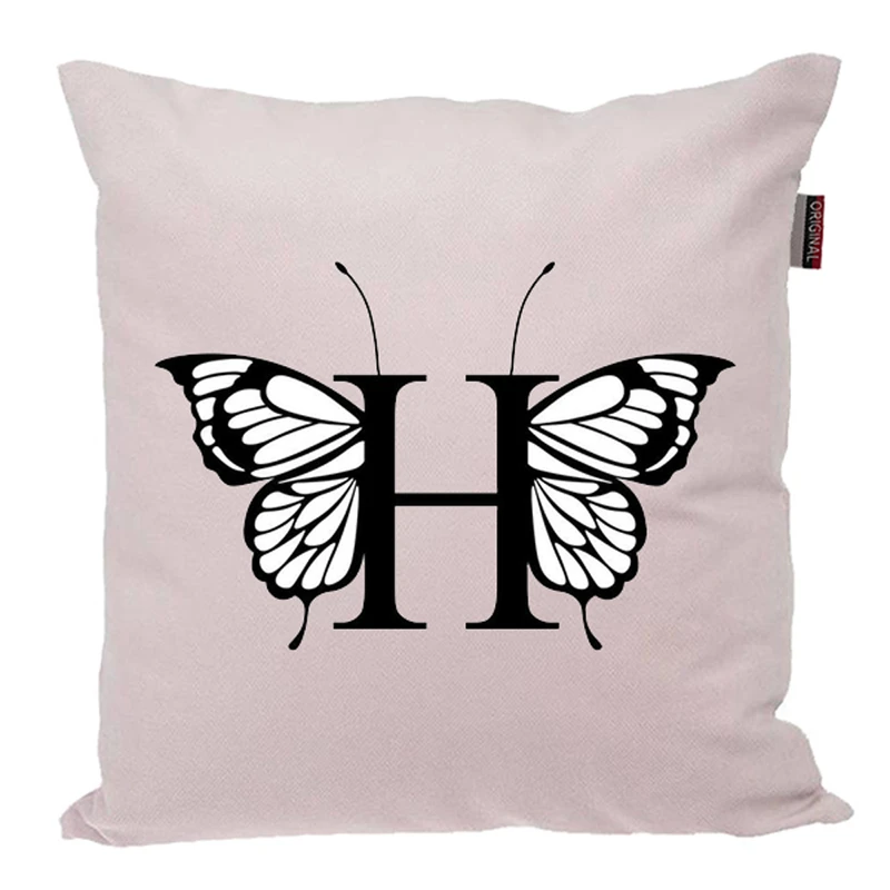 کوسن ناریکو مدل فانتزی طرح اسم H‌ کد 04512