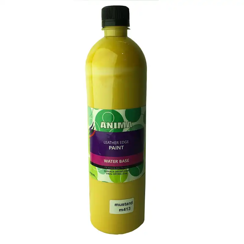 رنگ خردلی لبه چرم آنیما کد M413 وزن 1000 گرم