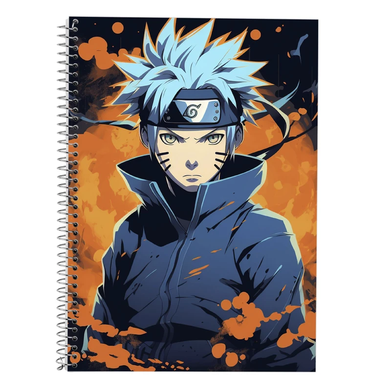 دفتر زبان 50 برگ مدوپد مدل سه خط طرح Naroto کد DF11278