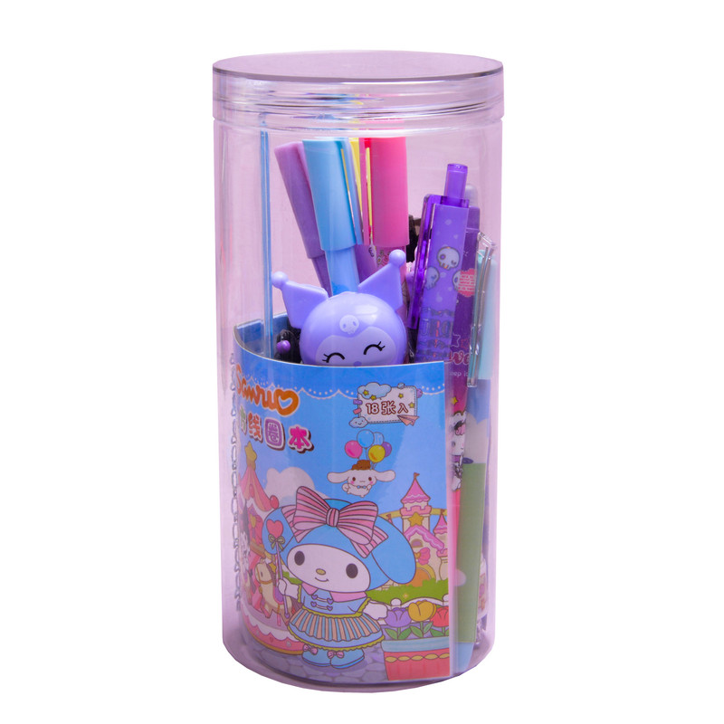 بسته لوازم تحریر مدل کرومی و گروه سانریو بسته 22 عددی