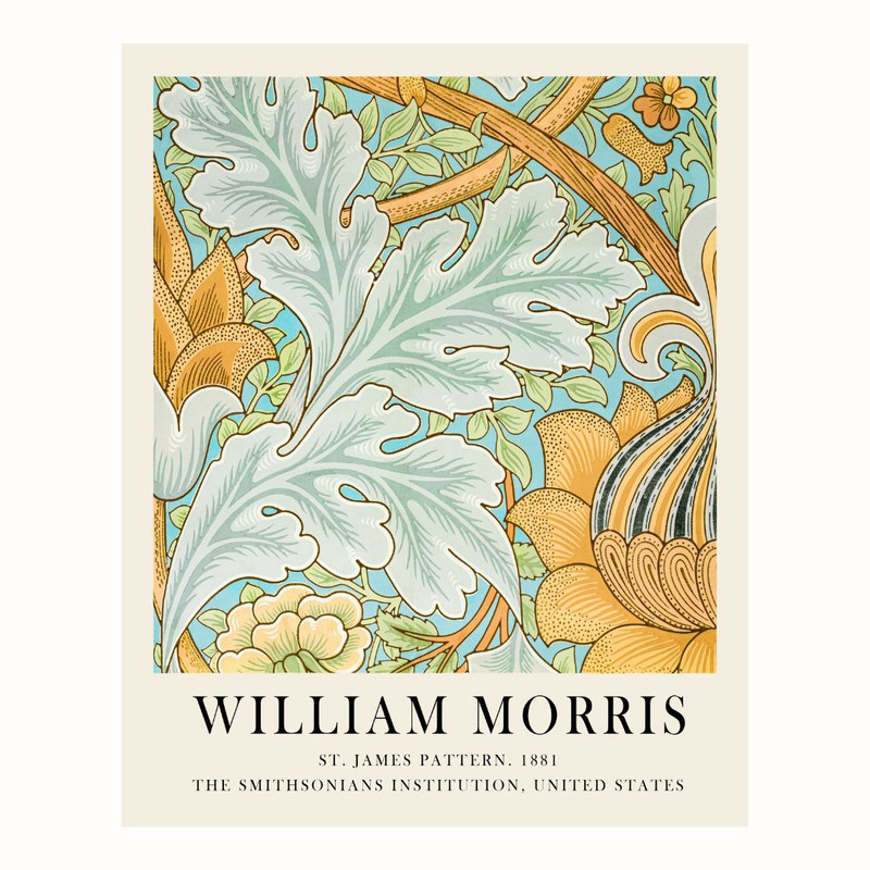 پوستر مدل  چاپ  با الگوی سنت جیمز  