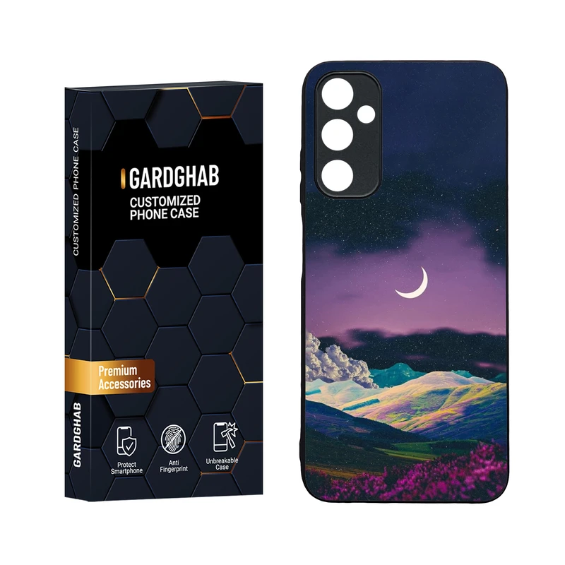 کاور گارد قاب مدل دورژله ای پشت گلس طبیعت مناسب برای گوشی موبایل سامسونگ Galaxy A05s