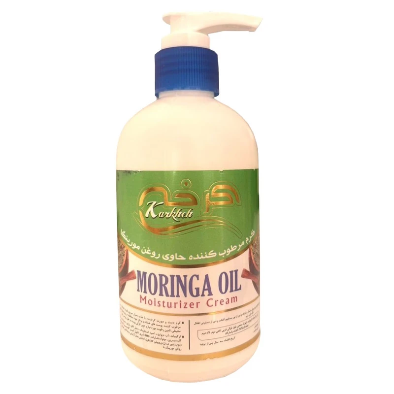 کرم مرطوب کننده دست و صورت کرخه مدل مورینگا مناسب برای پوست خشک حجم 250 میلی لیتر