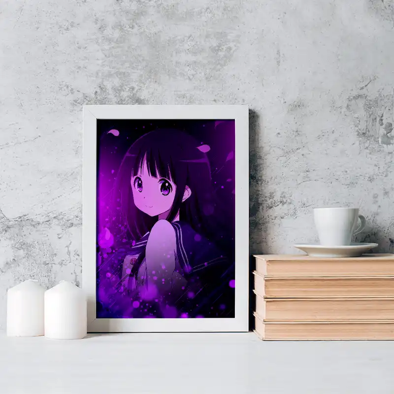 تابلو خندالو مدل چیتاندا انیمه هیوکا Hyouka کد 17071