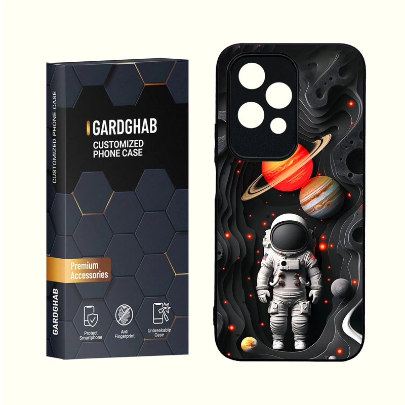 کاور گارد قاب مدل دورژله ای کهکشان مناسب برای گوشی موبایل آنر 200Lite 5G