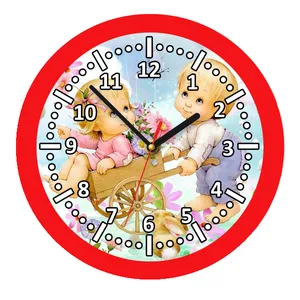 ساعت دیواری کودک مدل دختر و پسر