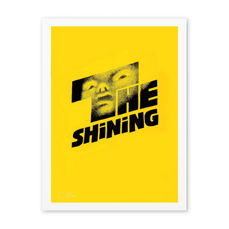 تابلو مدل دکوراتیو طرح فیلم شاینینگ کد 1143 فریم سفید