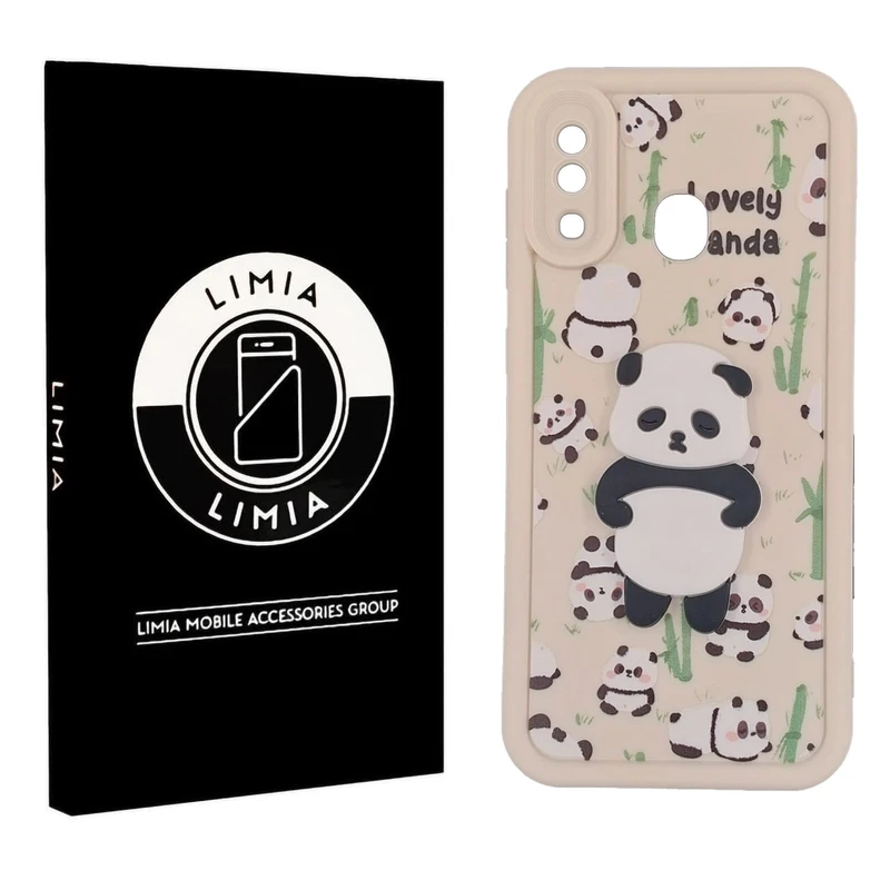 کاور لیمیا مدل سولید لنزدار طرح عروسکی برجسته مناسب برای گوشی موبایل سامسونگ Galaxy A20/A30