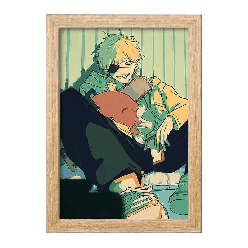 تابلو خندالو مدل دنجی انیمه مرد اره ای کد 17909