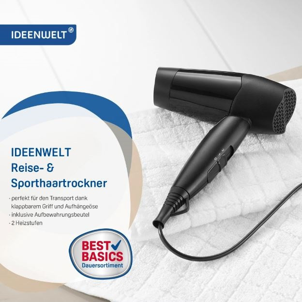 سشوار مسافرتی آیدین ولت مدل HD 1211