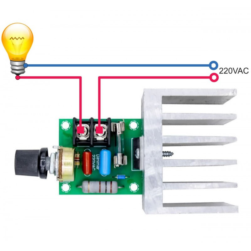 دیمر 4.5 کیلووات مدل 220  v ac